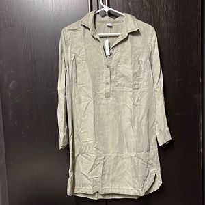 Old Navy Button Up Dress - Green - Medium Petite